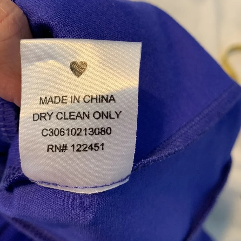Erin Fetherston cobalt Blue Dress square neck mini fit flare size 0